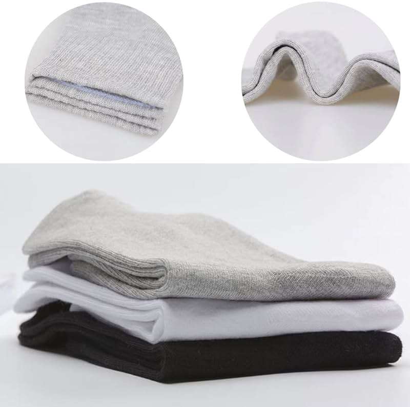 30 Pairs of Thin Crew Socks for Men & Women - Breathable Casual Socks in Bulk - Moisture-Wicking Socks Wholesale - Image 2