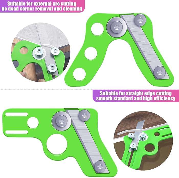 2 Pieces Edge Banding Trimmer Veneer Edge Cutter Tool for Woodworking and 10 Piece Blade for Rounede Curved Straight Furniture Making - Image 3