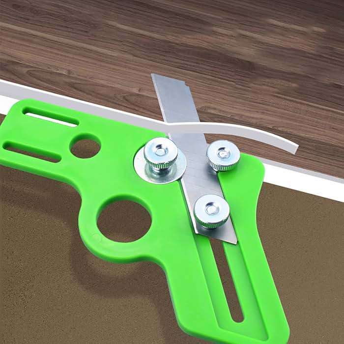 2 Pieces Edge Banding Trimmer Veneer Edge Cutter Tool for Woodworking and 10 Piece Blade for Rounede Curved Straight Furniture Making - Image 4