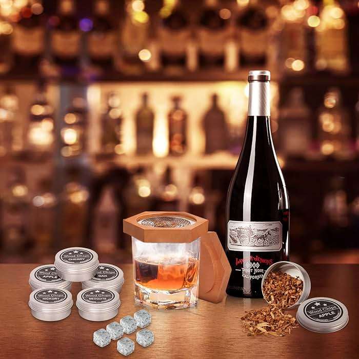 Bourbon Whiskey Gifts for Men - Fun Cocktail Smoker Kit with Torch, Birthday Anniversary Unique Gifts for Husband Dad, Cool Smoked Bourbon Kit, Mens Gift Ideas for Father's Day - Image 7