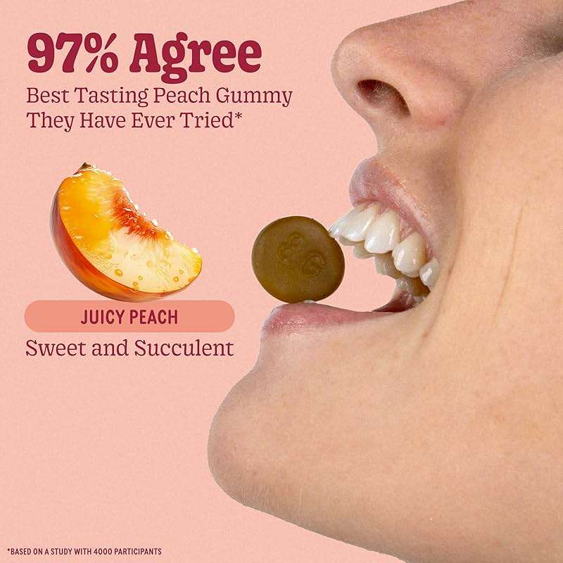 8Greens, Daily Greens Peach Gummies, 50 Count - Image 4