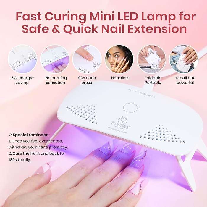Beetles Poly Nail Gel Kit - 6 Colors Jelly Nude Extension Kit with Slip Solution Builder Nail Enhancement for Beginner & Professional Long Lasting DIY Home Gift for Women, UV & LED Needed - Image 7