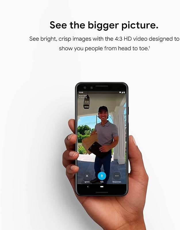 Google Nest Doorbell (Wired) - Formerly Nest Hello - Video Doorbell with 24/7 Streaming - Smart Doorbell Camera for Home with HDR Video, HD Talk and Listen, Night Vision, and Person Alerts - Image 5