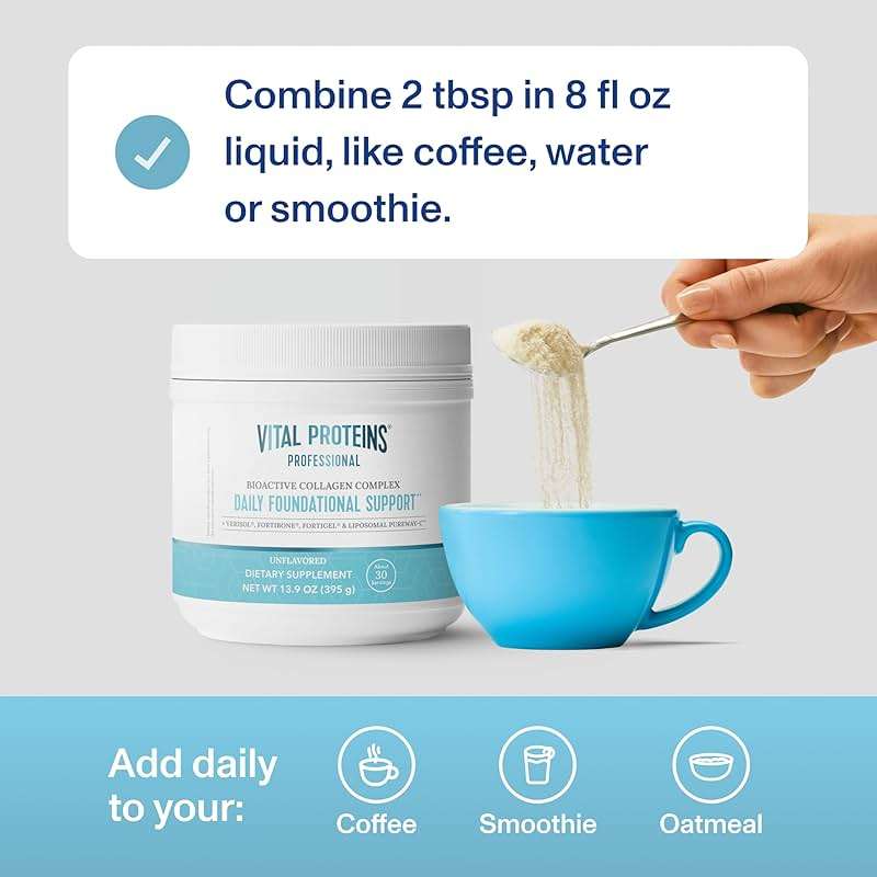 Vital Proteins® Professional Daily Foundational Support, 12g Bioactive Collagen Peptides, Reduces Fine Lines & Wrinkles, Supports Joint Mobility** - Image 5