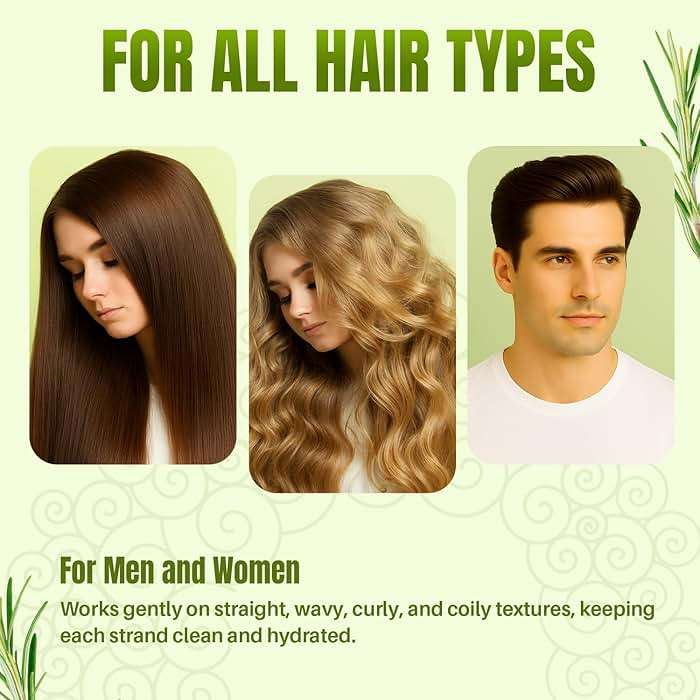MYSTÉRE BEAUTÉ Rosemary Shampoo and Conditioner Set for Hair Growth - 16 oz Each - Sulfate Free with Biotin, Keratin & Argan Oil - Strengthens, Thickens & Reduces Thinning for Men and Women - Image 7