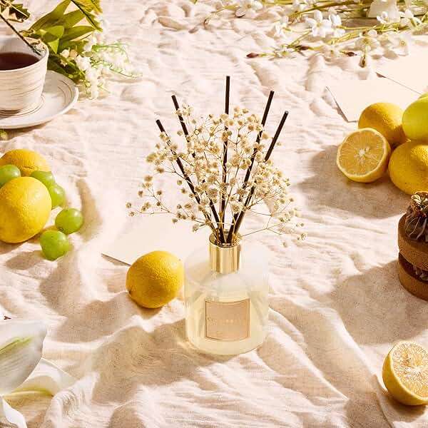 Cocorrína Reed Diffuser Set, Clean Linen 6.7 fl oz Scented Diffuser with Sticks Home Fragrance Reed Diffuser for Bathroom Shelf Decor - Image 2