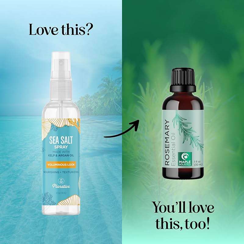 Sea Salt Spray for Hair Volume - Beach Waves Sea Salt Hair Texture Spray for Hair Volumizer - Women and Mens Hair Spray for Hair Styling Extra Hold - Non Sticky Beach Hair Curls Texturizing Spray - Image 4