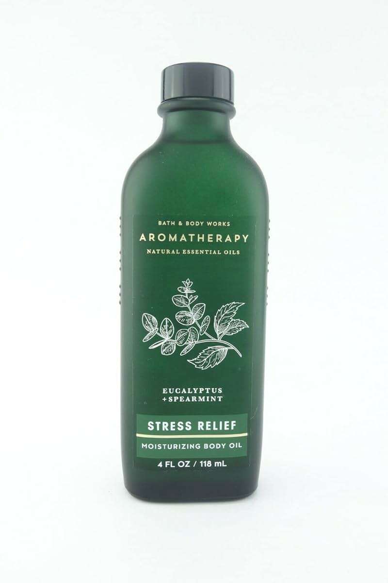 Bath & Body Works Aromatherapy Moisturizing Body Oil 4 fl oz (Eucalyptus Spearmint) - Image 1