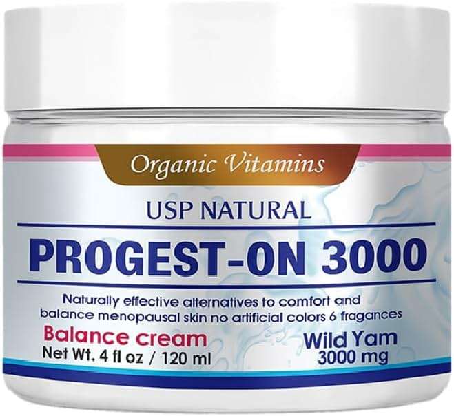Wild Yam Balancing Cream for Women – with Vitamin E, Coconut Oil & Hyaluronic Acid – 1500mg Natural Extract – Menopause & Skin Support, 4 oz - Image 1