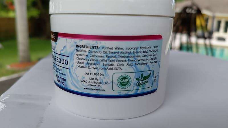 Wild Yam Balancing Cream for Women – with Vitamin E, Coconut Oil & Hyaluronic Acid – 1500mg Natural Extract – Menopause & Skin Support, 4 oz - Image 3