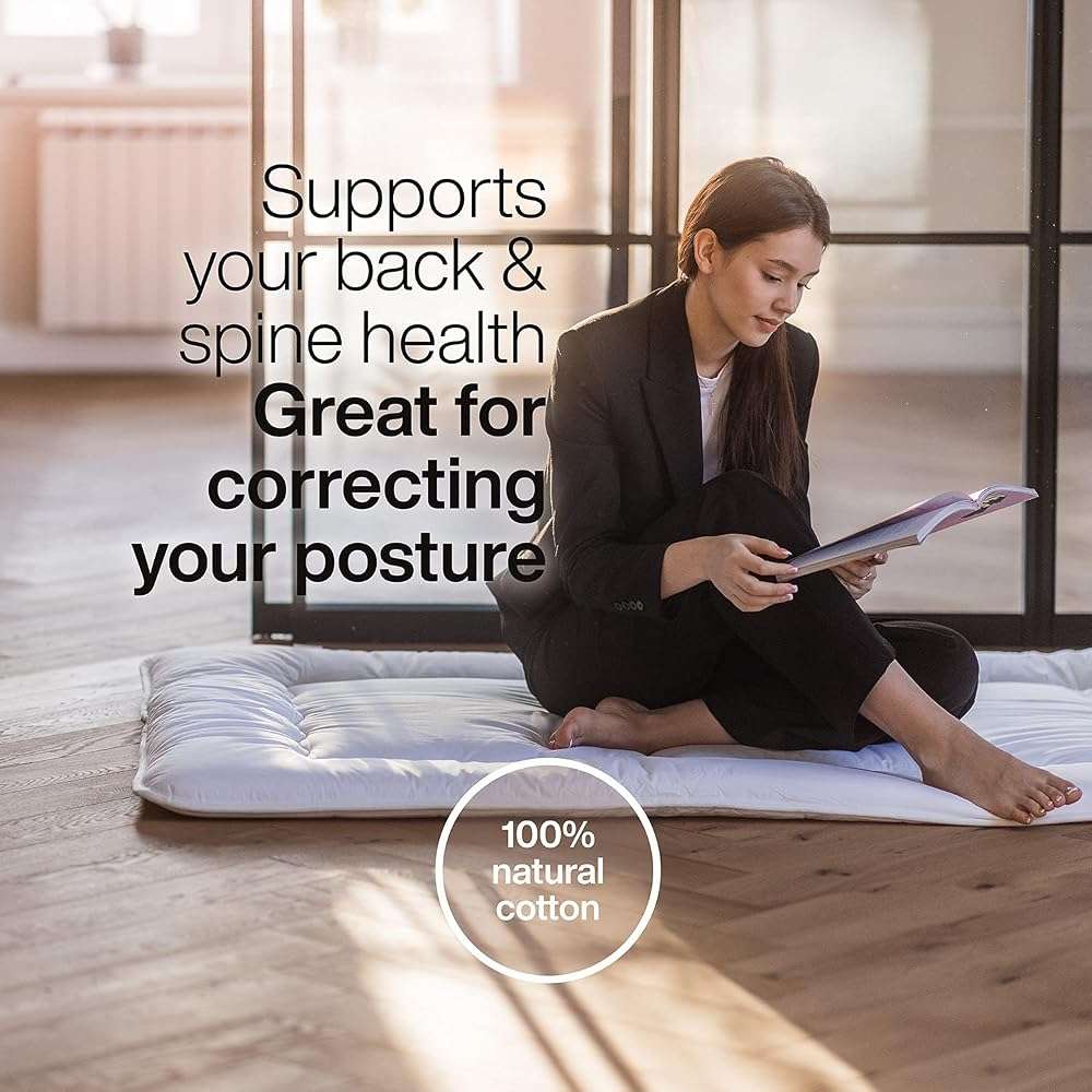Luxton Home Japanese Shiki Futon Foldable Mattress for Sleep & Travel - Queen Long - Image 2