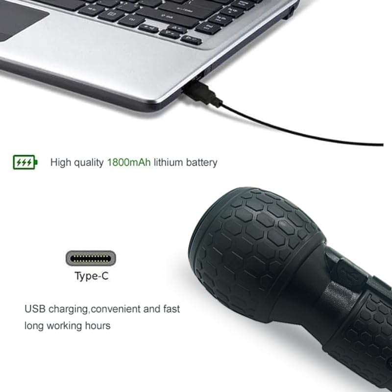 SHENHAOXU 3.6V Cordless Electric Screwdriver Rechargeable portable Mini Rotary Home Gadget，Automatic Manual all in one with LED Light and USB-C Charging Cable BLACK - Image 5