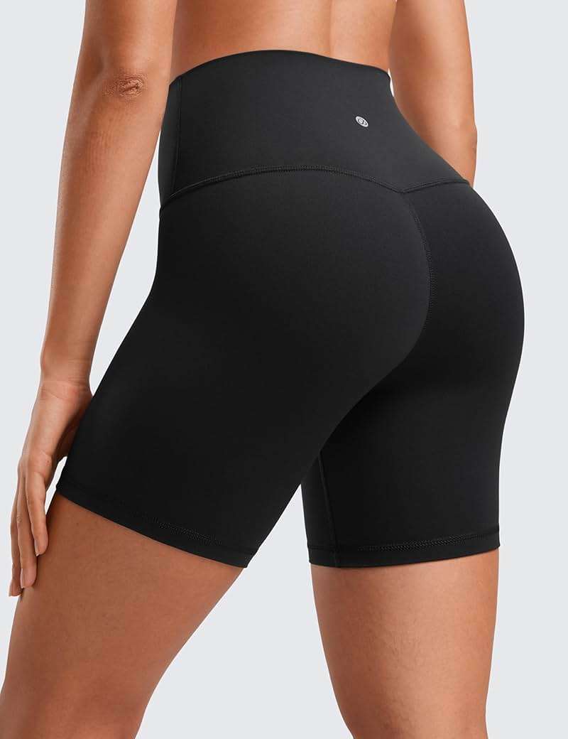 CRZ YOGA ButterLuxe Biker Shorts 6" - High Waisted Workout Running Volleyball Spandex Yoga Womens - Image 2