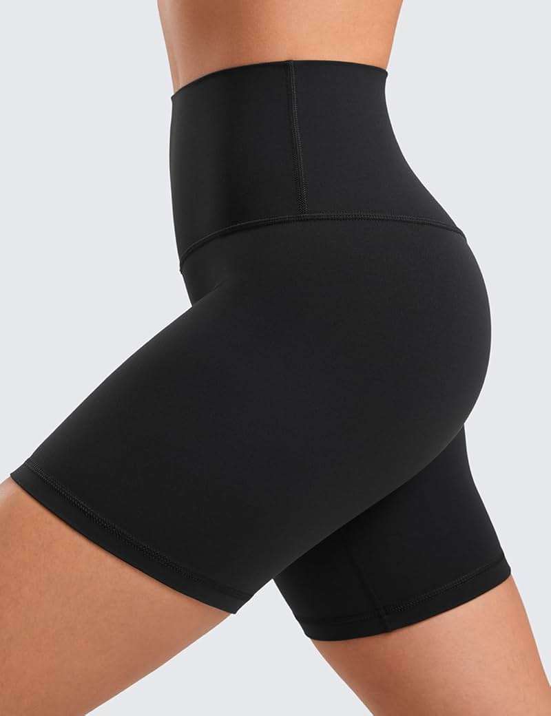CRZ YOGA ButterLuxe Biker Shorts 6" - High Waisted Workout Running Volleyball Spandex Yoga Womens - Image 4