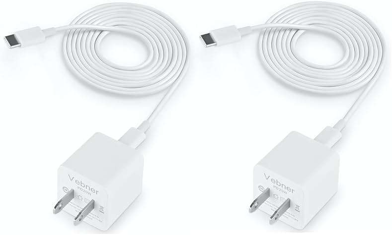 Vebner Power Cord Compatible with eero, eero 6, eero Pro 6, Pro 6+ and Pro 6E Mesh WiFi Systems (2-Pack) - Image 1