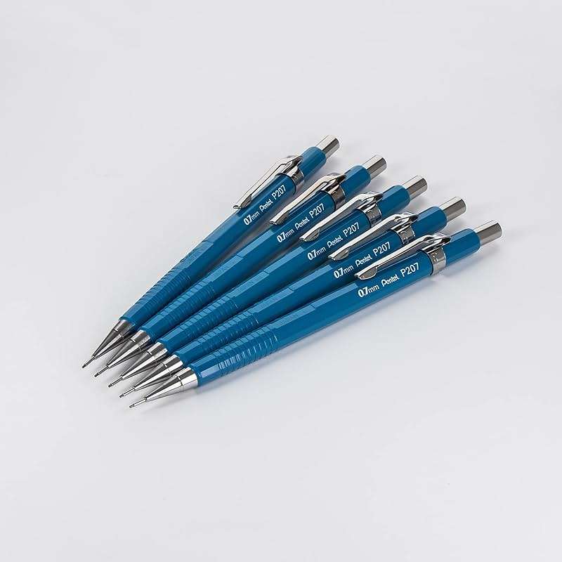 Pentel Sharp Mechanical Pencil (0.7mm), Blue Barrel 5 Pack - Image 2