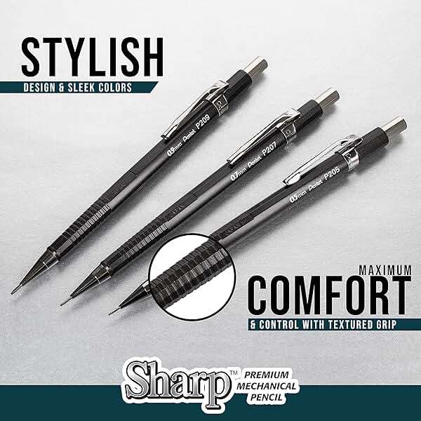 Pentel Sharp Mechanical Pencil (0.7mm), Blue Barrel 5 Pack - Image 5