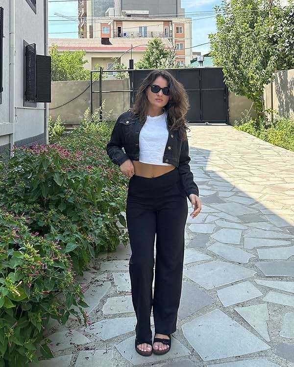 G4Free Wide Leg Pants for Women Loose Yoga Pants with Pockets Petite/Regular/Tall Stretch Casual Lounge Pants - Image 2