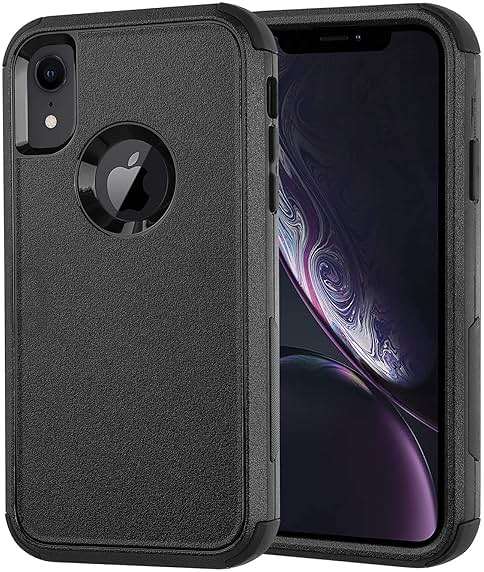 Co-Goldguard Case for iPhone XR, [3-Layer][Shockproof] [Dropproof] for iPhone XR Phone Case, Heavy Duty Protection Case for iPhone XR, 6.1 inch (Black) - Image 1