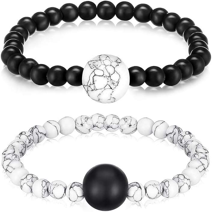 Yinkin 2 Pcs Anti Nausea Wristband Sea Sickness Relief Motion Wristbands Acupressure Bracelet for Car sickness Travel Push Bead into Wrist, Helps Vertigo, Relieves Dizziness - Image 1