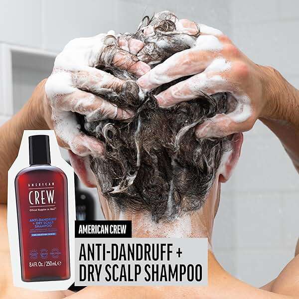 American Crew Anti-Dandruff + Dry Scalp Shampoo for Men, Vegan Formula, Soothes Itch & Eliminates Flakes, Citrus Mint Scent, 8.4 Fl Oz - Image 3