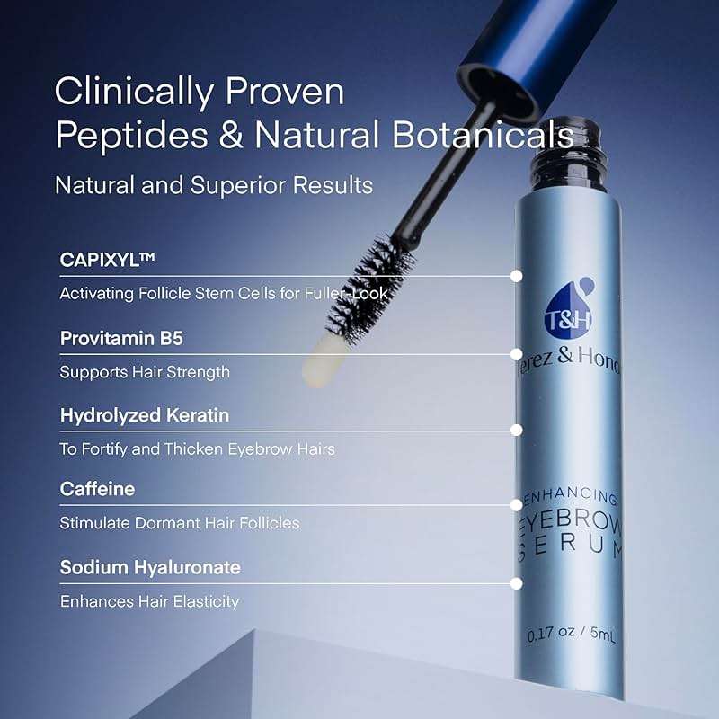 Eyebrow Growth Serum - Natural Eyebrow Serum and Enhancer for Thicker Brows and Grow Bows Faster, Longer, Fuller - 5mL - Image 3