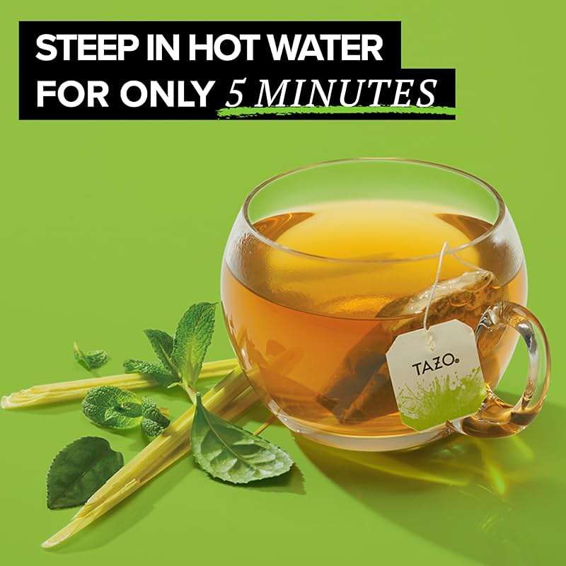 TAZO Organic Zen Green Tea, Green Tea Zen for Health and Wellness, 96 Total Tea Bags (16ct - Pack of 6) - Image 5