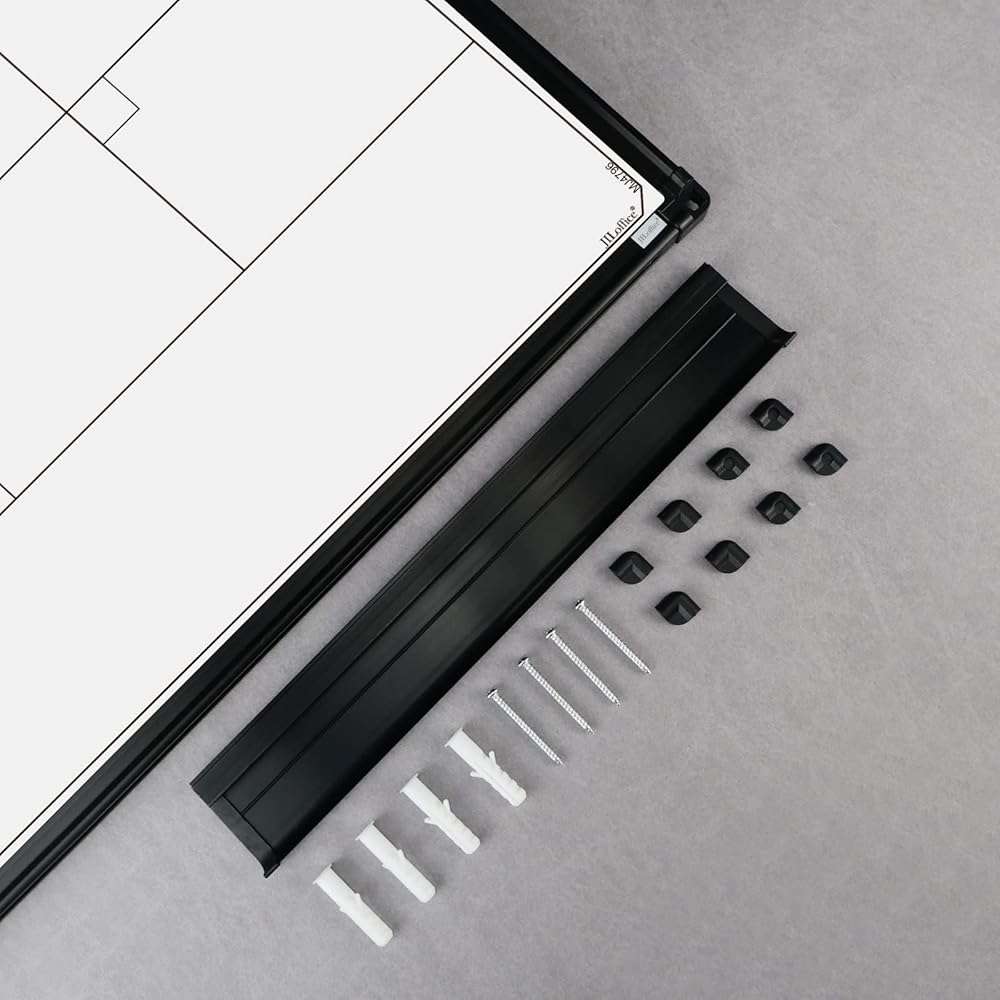 JILoffice Magnetic Dry Erase Calendar Whiteboard, 4 Month White Board Planner 36 X 24 Inch, Black Aluminum Frame Wall Mounted Board for Office Home and School - Image 6