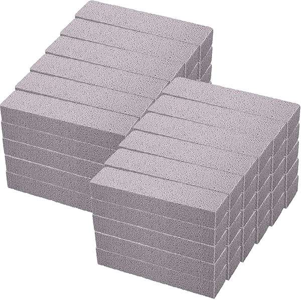 Chengu 60 Pcs Pumice Stone for Cleaning, Pumice Stone Toilet Bowl Cleaner, Scouring Pumices Sticks Bulk for Pool, Hard Water Rings, Rust Stains, Calcium Buildup, Bathroom, Grills, 5.9 x 1.4 x 0.9 in - Image 1