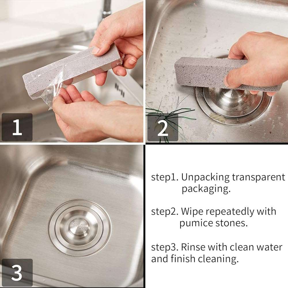 Chengu 60 Pcs Pumice Stone for Cleaning, Pumice Stone Toilet Bowl Cleaner, Scouring Pumices Sticks Bulk for Pool, Hard Water Rings, Rust Stains, Calcium Buildup, Bathroom, Grills, 5.9 x 1.4 x 0.9 in - Image 3