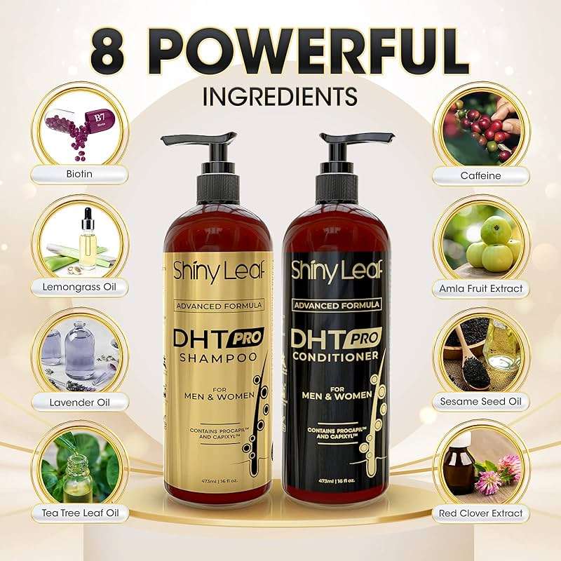 DHT Pro Shampoo and Conditioner - Advanced Formula with Procapil and Capixyl, DHT Blockers, Made In USA, Hair Loss Solution for Men and Women, Stimulates Follicles, SupportsThinning Hair - Image 3
