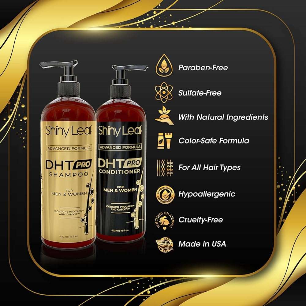 DHT Pro Shampoo and Conditioner - Advanced Formula with Procapil and Capixyl, DHT Blockers, Made In USA, Hair Loss Solution for Men and Women, Stimulates Follicles, SupportsThinning Hair - Image 6