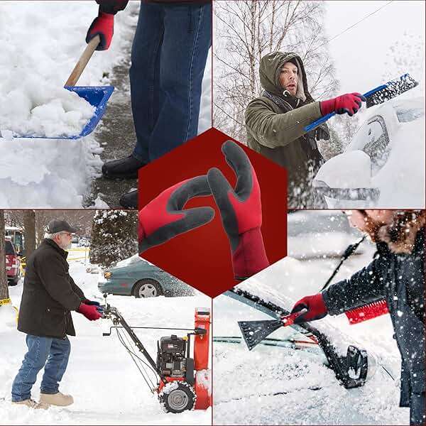 LOCCEF 2 Pairs Winter Work Gloves for Men and Women, Freezer Gloves for Work Below Zero, Thermal Insulated, Super Grip - Image 5