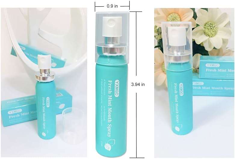 YXMGC Breath Spray for Bad Breath Mouth Spray Breath Freshener Oral Breath Spray Mint Dry Mouth Spray Xylitol with Surprise Gifts 0.52 Ounce (Pack of 2) - Image 6