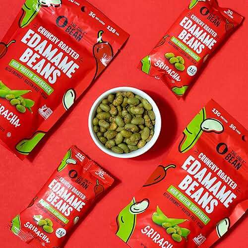 The Only Bean Crunchy Roasted Edamame - Healthy Snacks for Adults and Kids (Variety Pack), Low Carb Keto Snack Food, Vegan Gluten Free High Protein Snacks (11g), Office Snack, 0.9oz 24 pack - Image 5