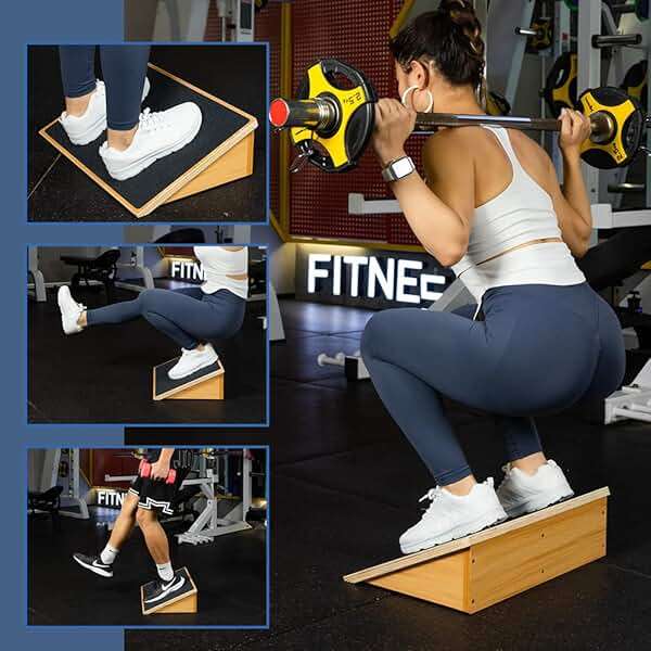 StrongTek Slant Board for Squats & Knee Training, Heavy-Duty Incline Board with Non-Slip Surface, Fixed 25° Wooden Stretch Board, 1000 Lbs Capacity - Image 6
