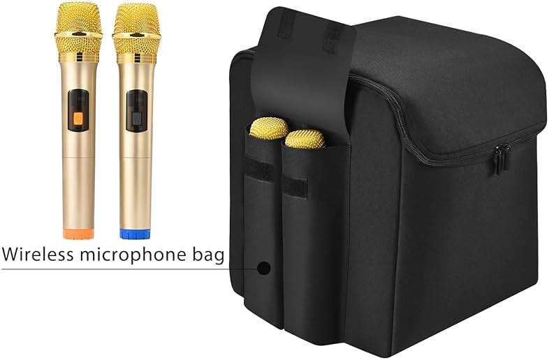 Seracle Carrying Case Portable Tote Bag Travelling Case for JBL Partybox Encore Essential Portable Party Speaker (Black) - Image 4