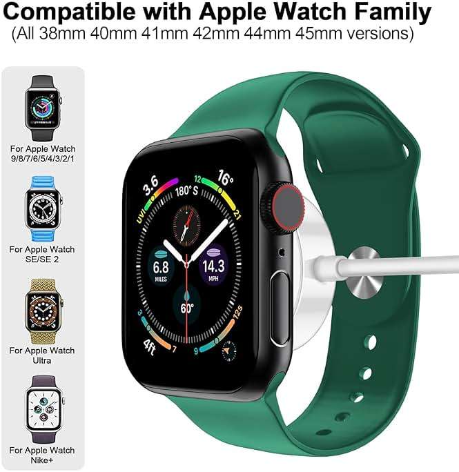 𝟐𝟎𝟐𝟔 𝐔𝐩𝐠𝐫𝐚𝐝𝐞𝐝 for Apple Watch Charger Magnetic Fast Charging Cable [Portable] Magnetic Wireless Charging Compatible with iWatch Series Ultra/SE/11/10/9/8/7/6/5/4/-[3.3FT] White - Image 3