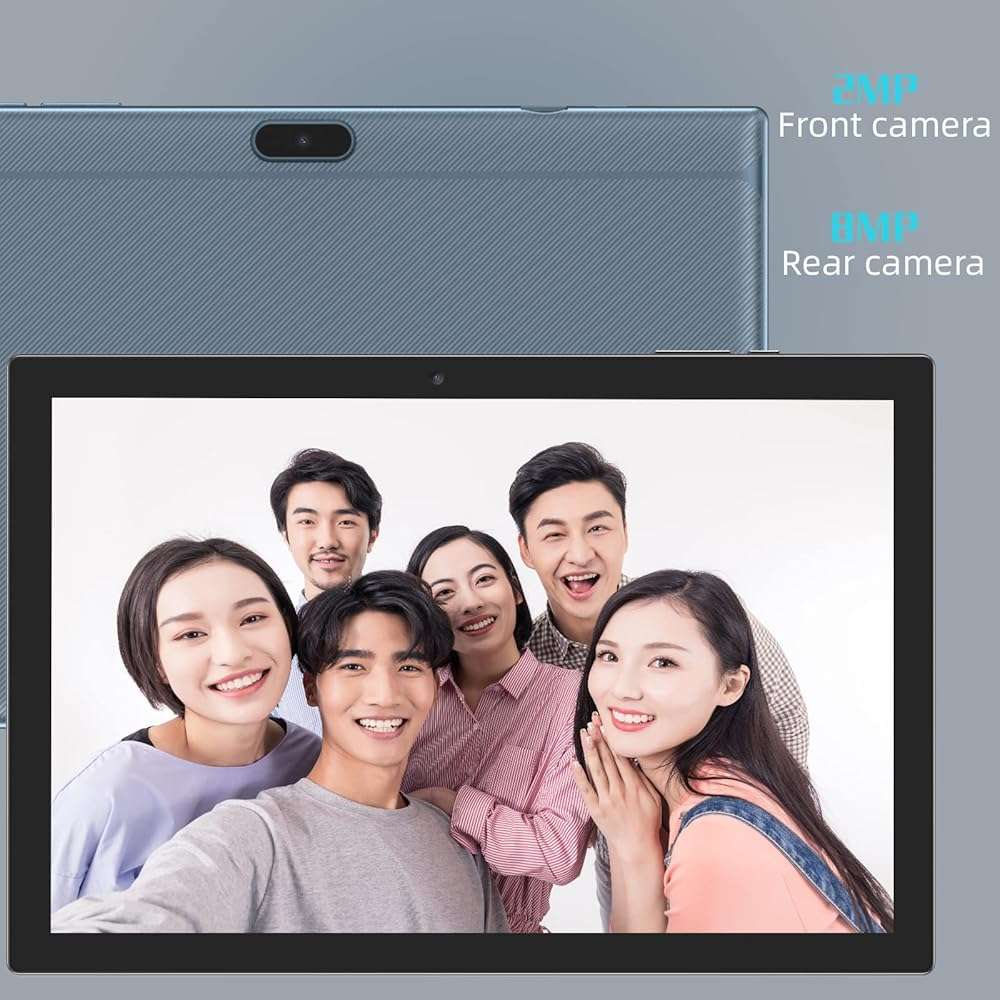 Android 15 Tablet 10 Inch Tablet, DDR4 8GB RAM 32GB Storage Tablets, Support 1TB Expand 2MP+8MP Dual Camera 10 IN Tab, WiFi6 Bluetooth 6000mAh Battery, 1280*800 10.1'' IPS HD Touch Screen Tableta. - Image 4