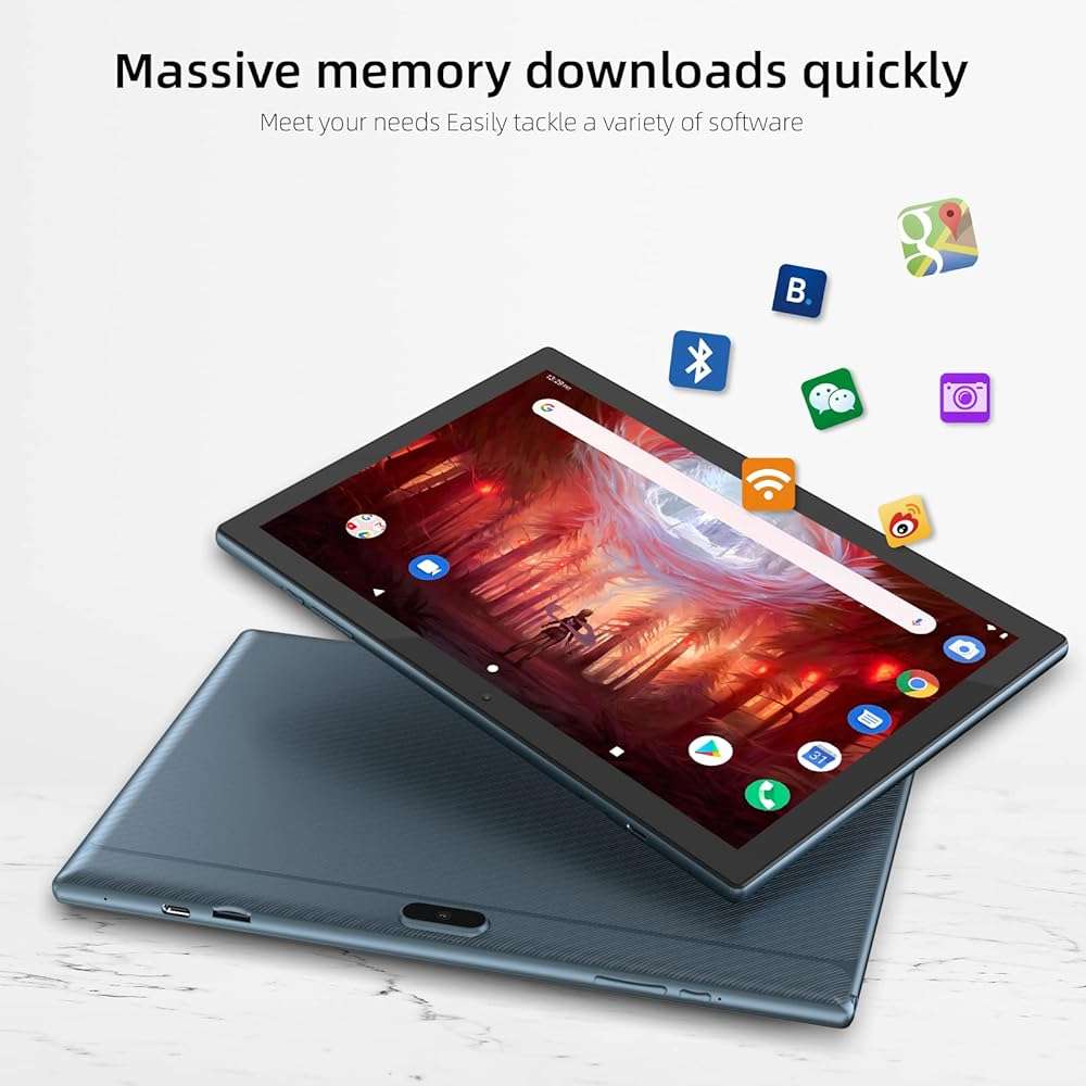 Android 15 Tablet 10 Inch Tablet, DDR4 8GB RAM 32GB Storage Tablets, Support 1TB Expand 2MP+8MP Dual Camera 10 IN Tab, WiFi6 Bluetooth 6000mAh Battery, 1280*800 10.1'' IPS HD Touch Screen Tableta. - Image 5