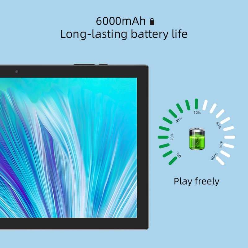 Android 15 Tablet 10 Inch Tablet, DDR4 8GB RAM 32GB Storage Tablets, Support 1TB Expand 2MP+8MP Dual Camera 10 IN Tab, WiFi6 Bluetooth 6000mAh Battery, 1280*800 10.1'' IPS HD Touch Screen Tableta. - Image 6