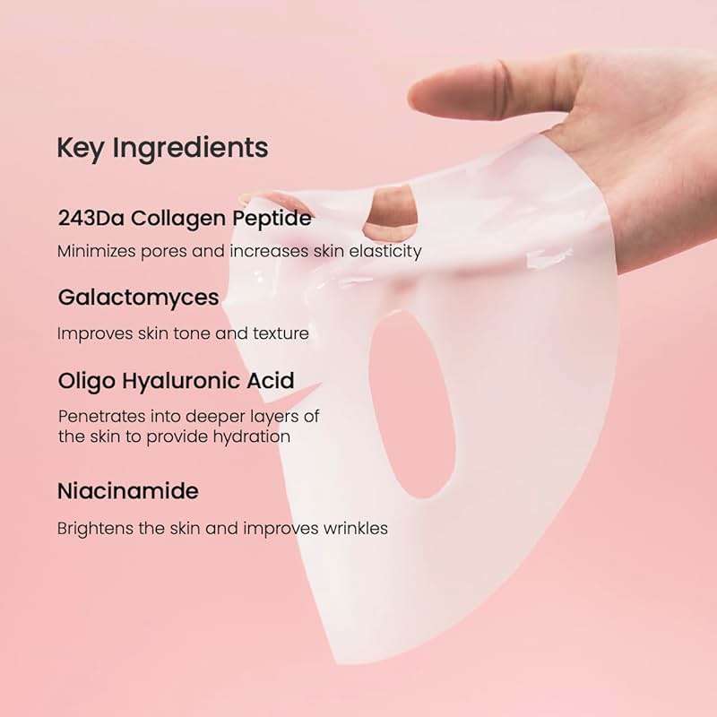 BIODANCE Bio-Collagen Real Deep Mask, Hydrating Overnight Hydrogel Face Mask, Pore Minimizing, Elasticity, Plumping, Travel Essentials & Self Care Gifts for Women, Korean Skin Care | 1.19oz(34g) x 4ea - Image 6