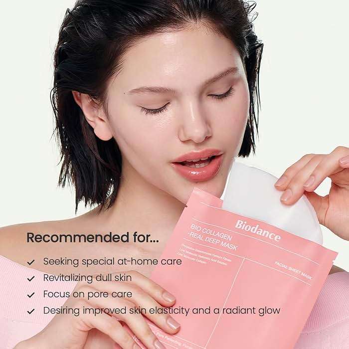 BIODANCE Bio-Collagen Real Deep Mask, Hydrating Overnight Hydrogel Face Mask, Pore Minimizing, Elasticity, Plumping, Travel Essentials & Self Care Gifts for Women, Korean Skin Care | 1.19oz(34g) x 4ea - Image 9