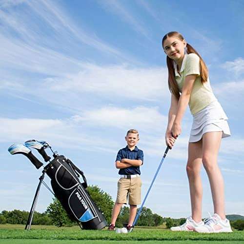PGA Tour Youth Golf Club Set for Ages 8-12 & 12+ (4’8”–5’10”), Right and Left-Handed Kids Golf Sets – Beginner Junior Golf Clubs with Lightweight Stand Bag, Mallet Putter, Hybrid, Driver - Image 14