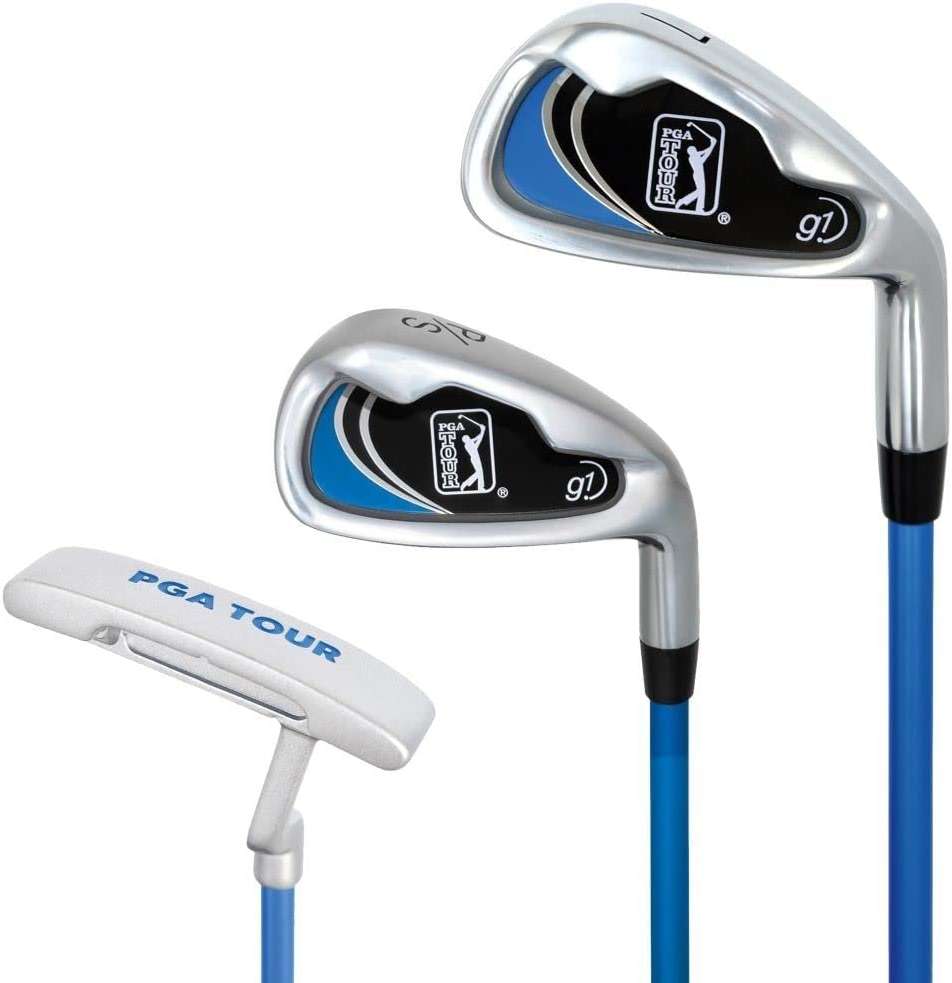 PGA Tour Youth Golf Club Set for Ages 8-12 & 12+ (4’8”–5’10”), Right and Left-Handed Kids Golf Sets – Beginner Junior Golf Clubs with Lightweight Stand Bag, Mallet Putter, Hybrid, Driver - Image 16