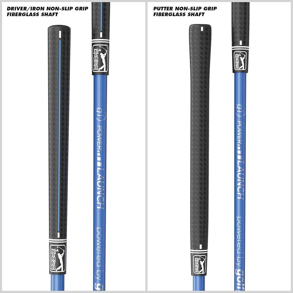 PGA Tour Youth Golf Club Set for Ages 8-12 & 12+ (4’8”–5’10”), Right and Left-Handed Kids Golf Sets – Beginner Junior Golf Clubs with Lightweight Stand Bag, Mallet Putter, Hybrid, Driver - Image 8