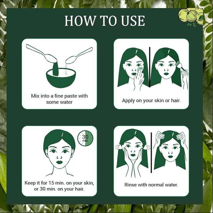 INDUS VALLEY 100% Bio Organic Amla Powder | Indian Gooseberry Powder | Phyllanthus emblica | Natural and Fresh For Healthy Hair - (200gm) - Image 3