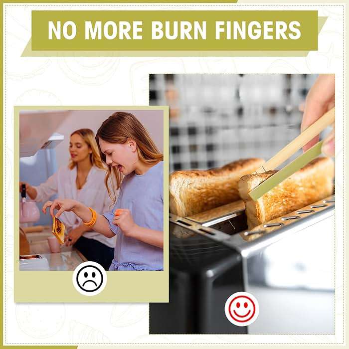 Chengu 240 Pcs Mini Bamboo Tongs Disposable Small Wooden Toaster Tongs Charcuterie Serving Cooking Utensils for Catering Buffet Appetizer Wedding Holiday Party Supplies(4 Inch) - Image 4