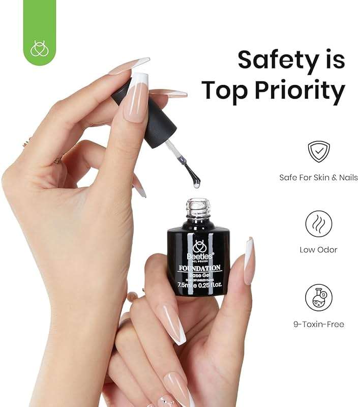 Beetles Builder Gel & Gel Base and Top Coat, 3Pcs 7.5ml Building Gel for Setting Shine Finish and Long Lasting, Soak Off LED Transparent Nail Strengthener Hard for Beginners DIY - Image 6
