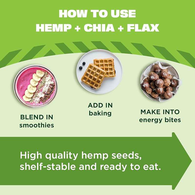 Manitoba Harvest Organic Hemp Plus Flax & Chia Seeds - 7oz - 8g Protein, 5g Fiber and 10g Omega 3 & 6 per 30g Serving - Nutrient-Dense, 3-in-1 Super Seeds Mixture - Vegan, Non-GMO Project Verified - Image 4